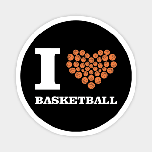 I Love Basketball Magnet